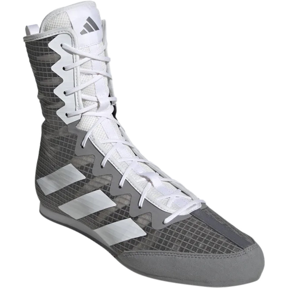 Hp9611 Adidas Boxing Boots Grey White 1