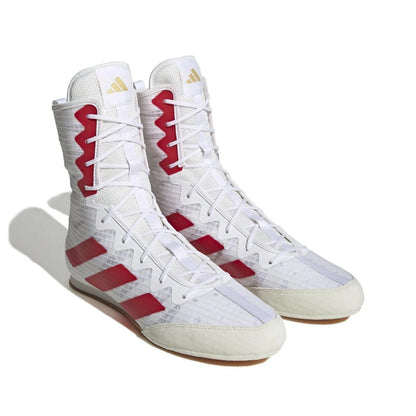 Hp9613 Adidas Boxing Boots Box Hog 4 White Red 02