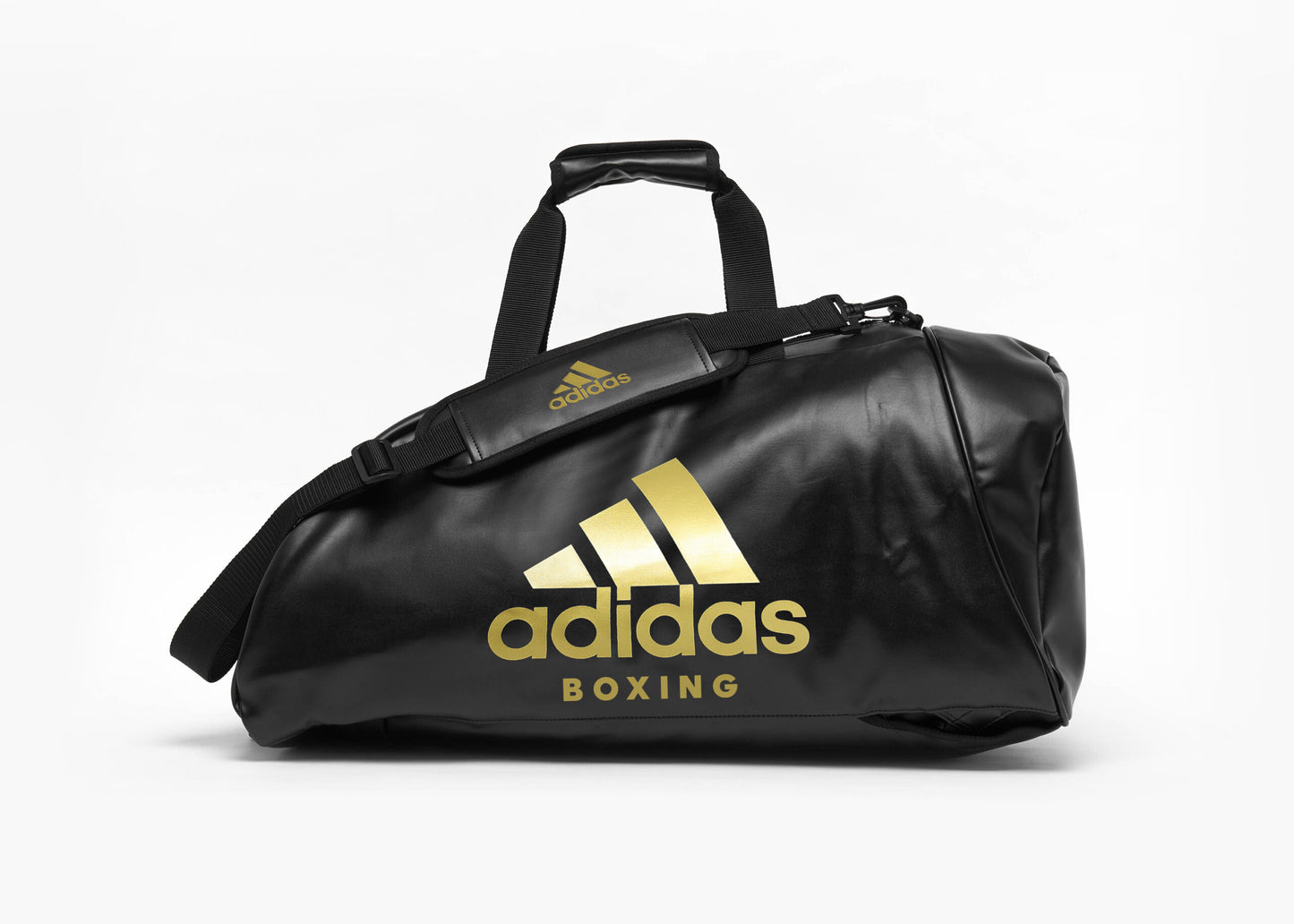 Adiacc051 2in1 Bag Black Gold Front Boxing