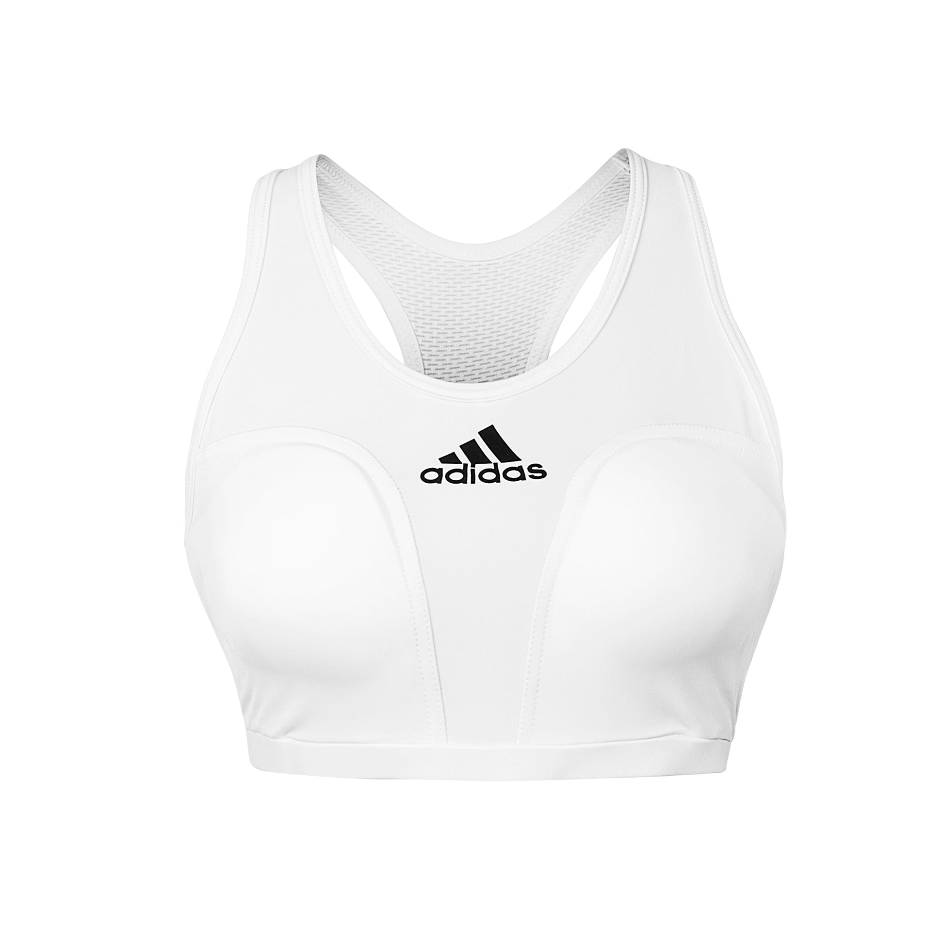 Adibp12 Adidas Wkf Approved Female Breast Protector White 01