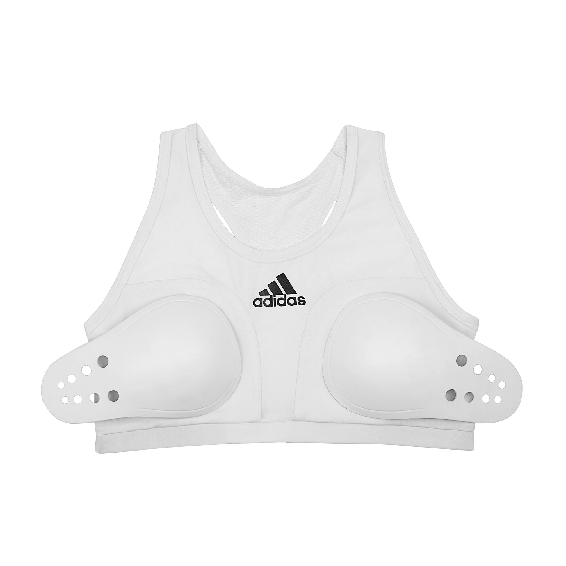 Adibp12 Adidas Wkf Approved Female Breast Protector White 05