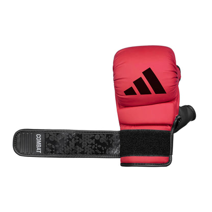 Adic50gg Adidas Combat 50 Grappling Glove Red Black 05
