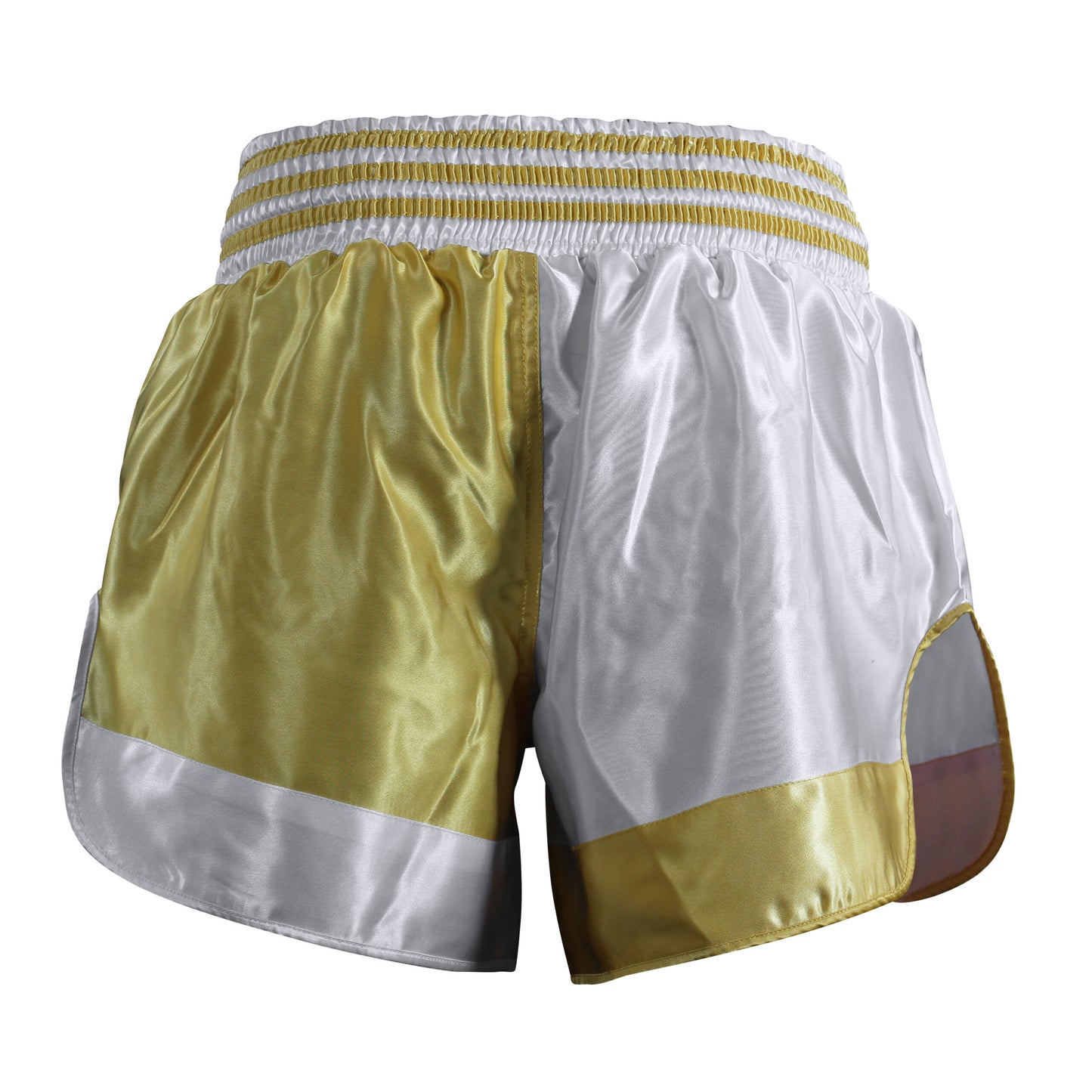Adisth03 Adidas Muay Thai Boxing Shorts White Gold 03